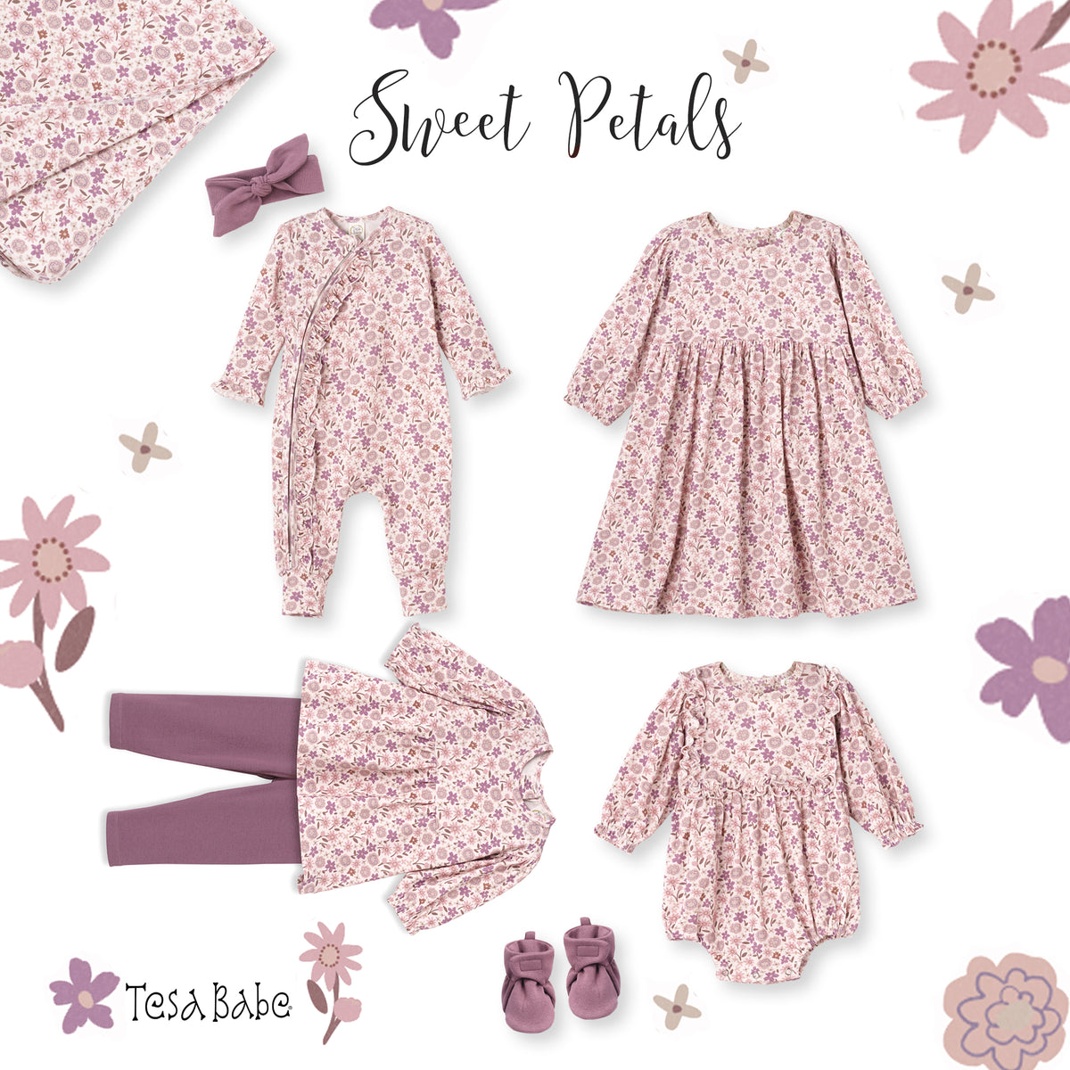 Baby Stroller Blanket – Bamboo Floral Soft & Cozy Wrap