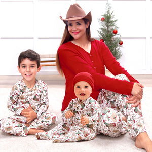 Christmas Bamboo Family Matching Pajama's – Western Cowboy