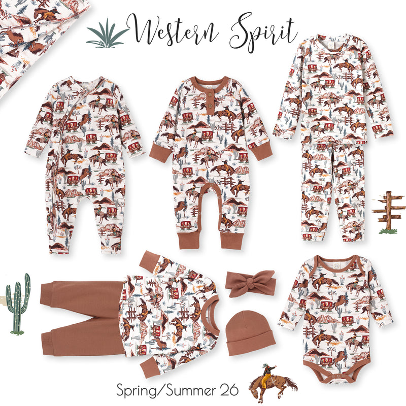 Cowboy Western Spirit Baby Boy Bamboo Stroller Blanket