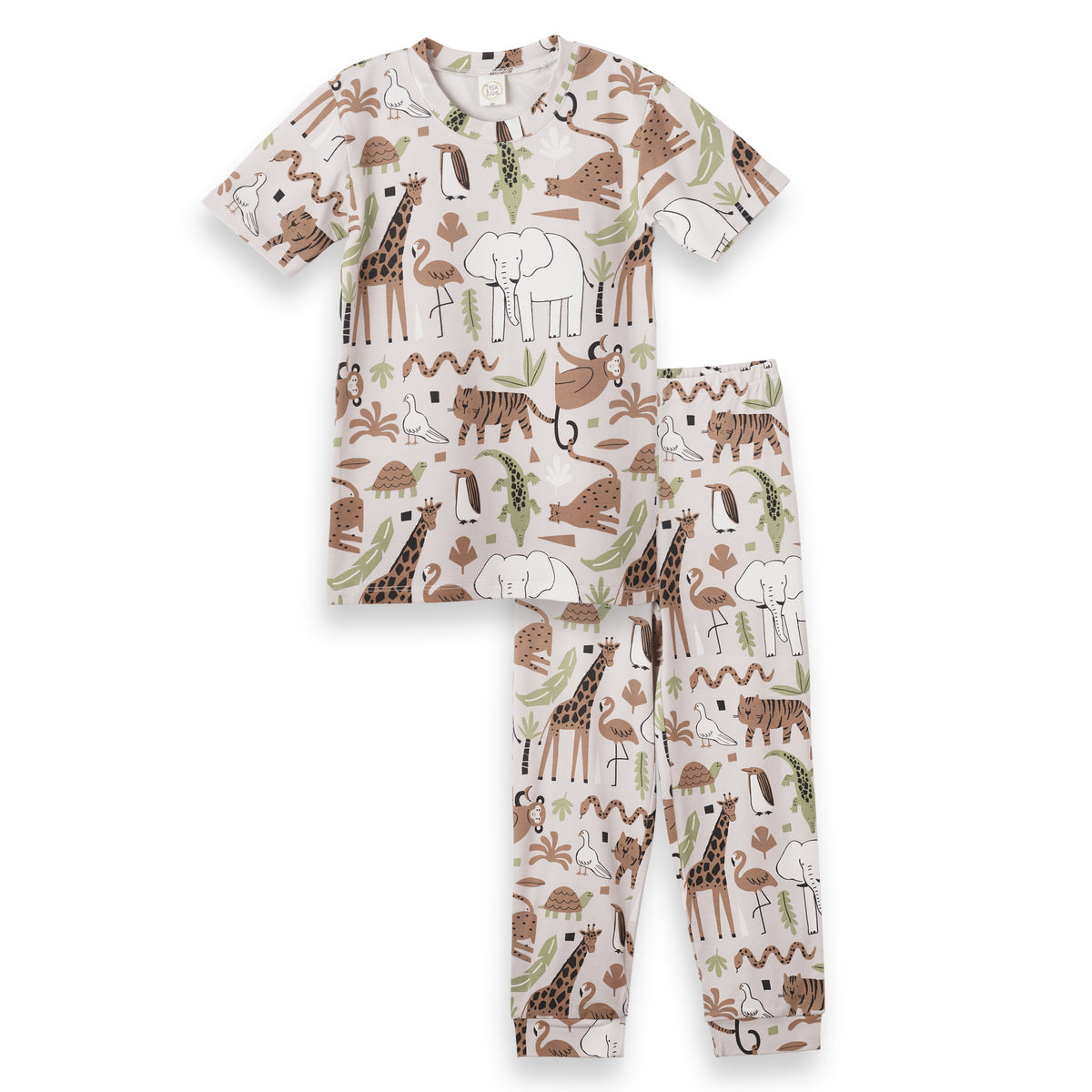 Jungle Jam Boy's Bamboo Pajama Set 8Y