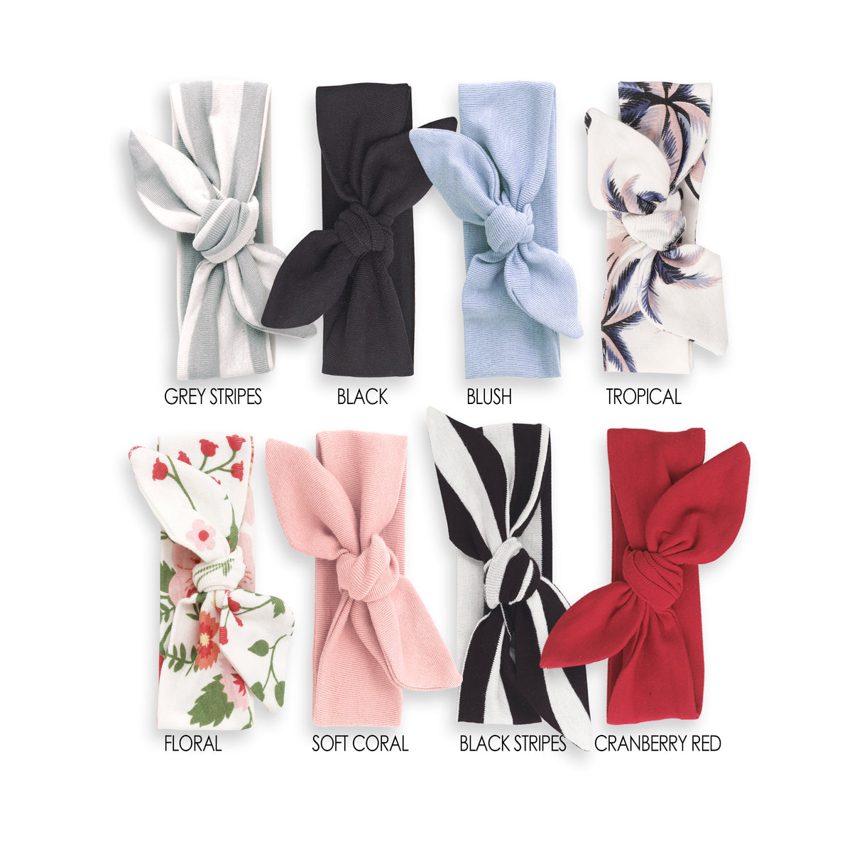 8-Piece Soft & Stretchy Cotton Headband Set #2
