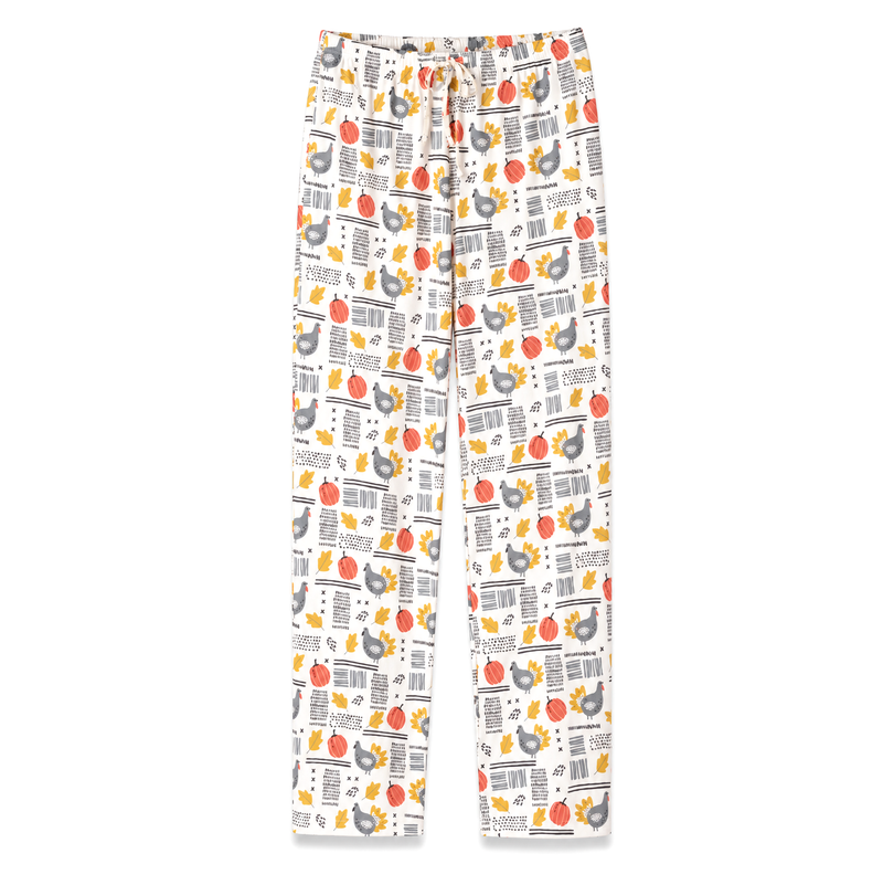 Thanksgiving Bamboo Adult Pajama Pants (Runs Large - Size Down)
