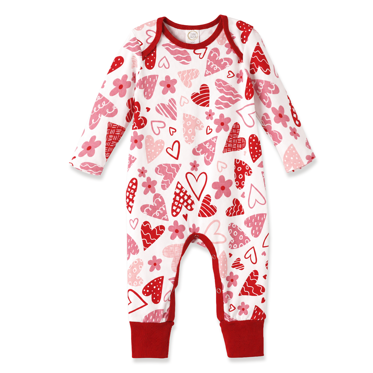 Sweetheart Bamboo Baby Girl Romper