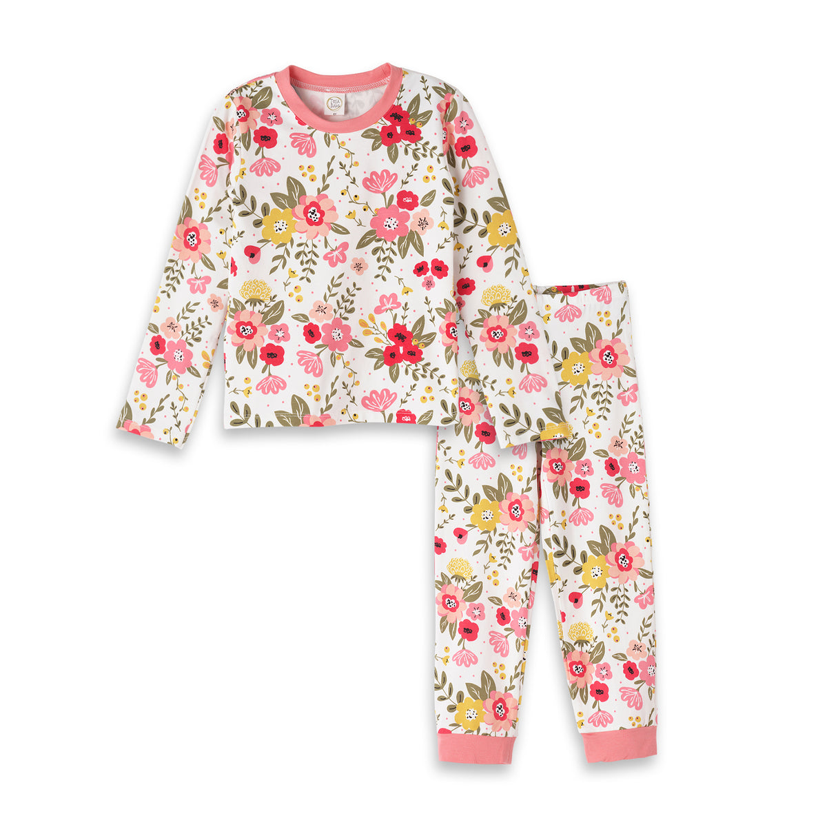 Floral Garden Girl's Bamboo Pajama's - 6Y