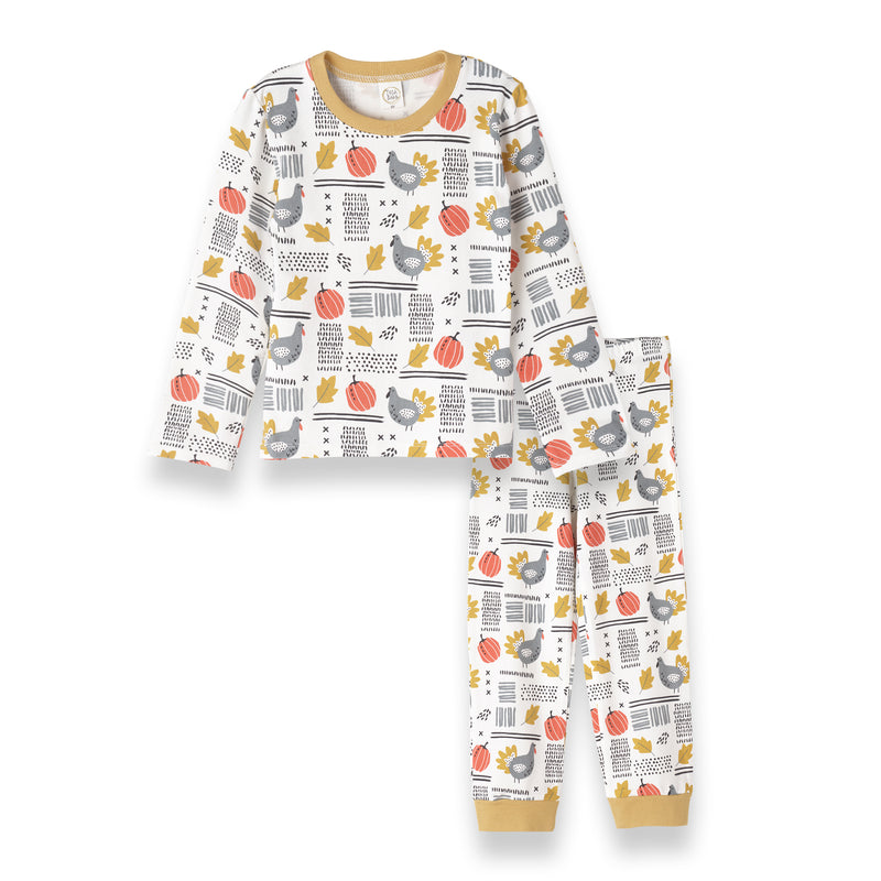 Thanksgiving Turkey Kid's Bamboo Pajama Set