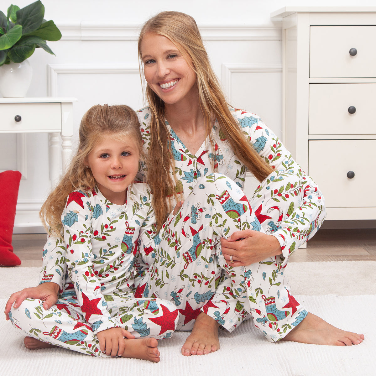 Christmas Mommy & Me Bamboo Pajama Set