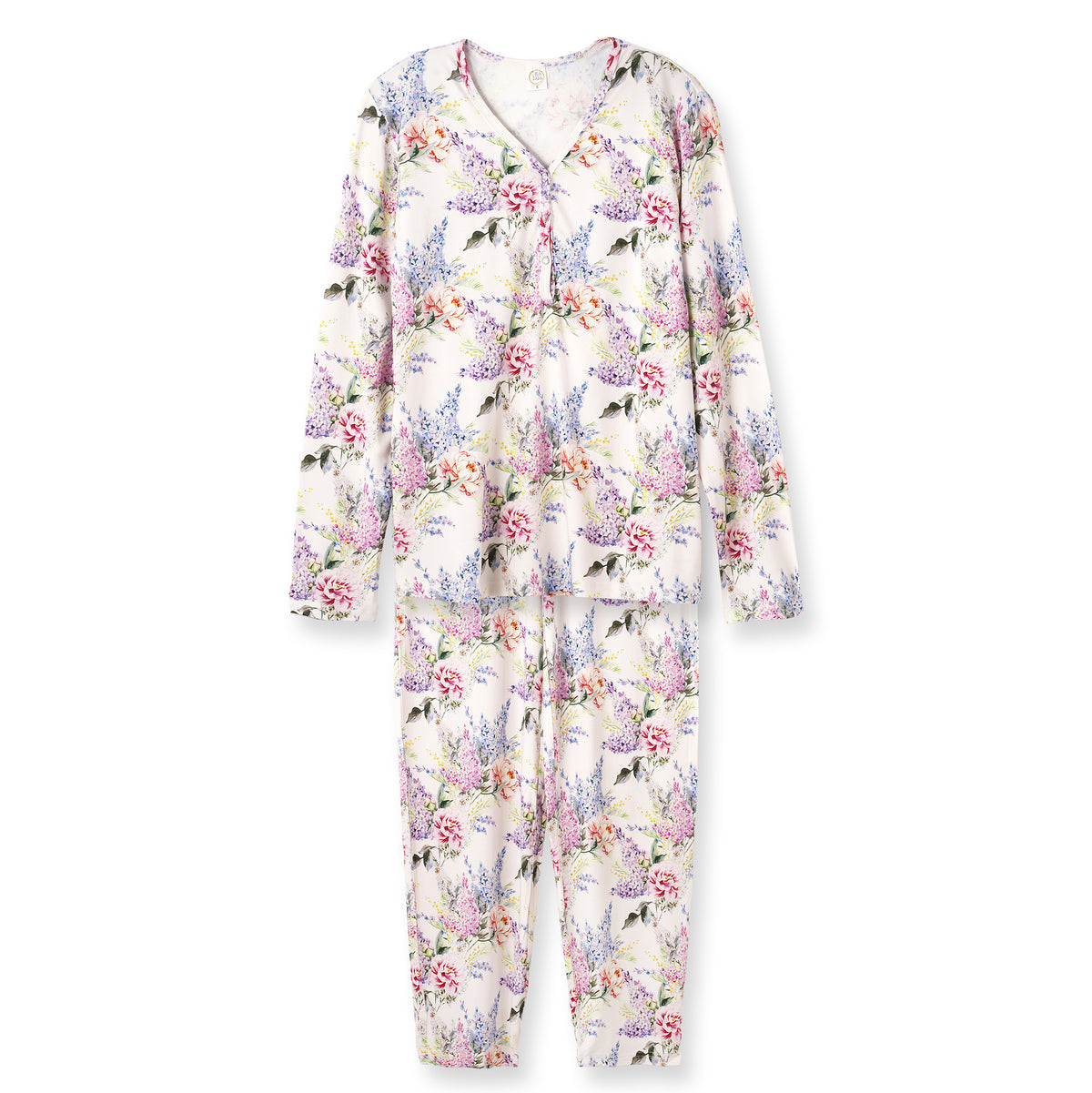Watercolor Floral Bamboo Women’s Pajama Set