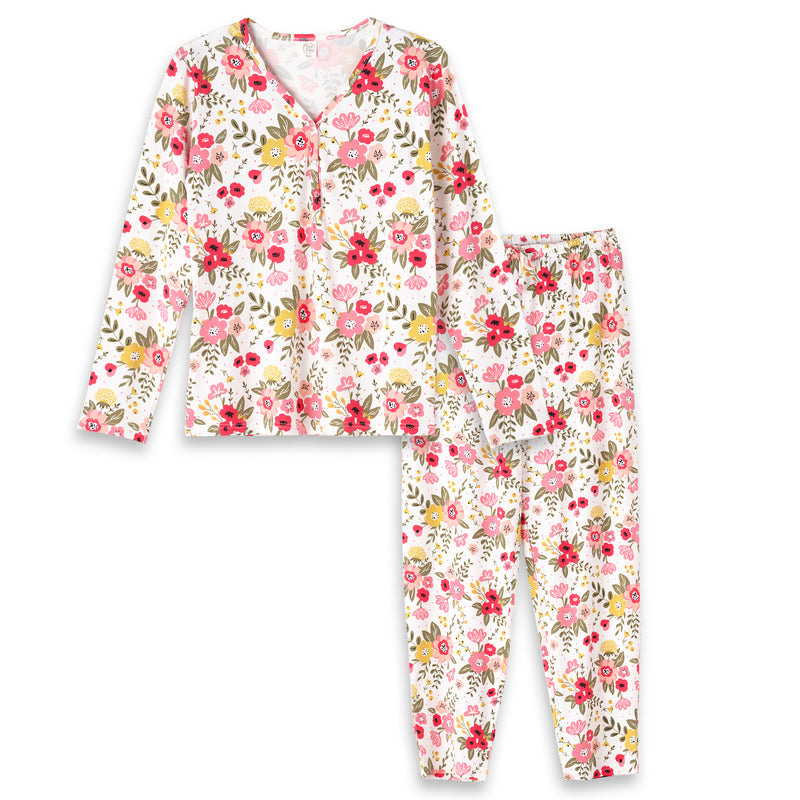 Floral Garden Women's Bamboo Pajamas - Small