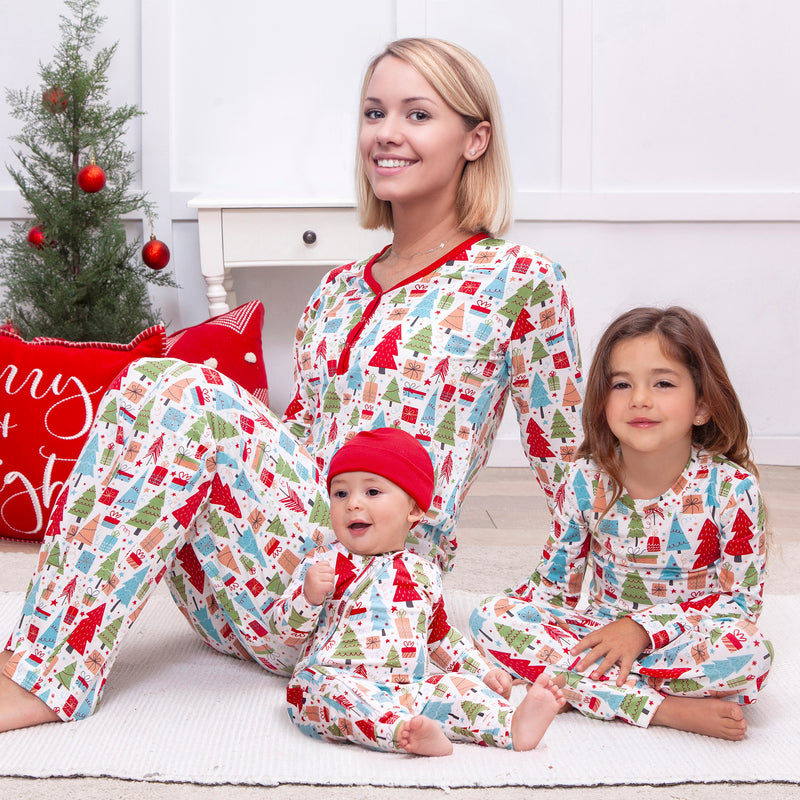 Christmas Merry Women's Bamboo Pajama Set - Family Matching