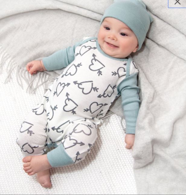 Cupids Arrow Cotton Romper