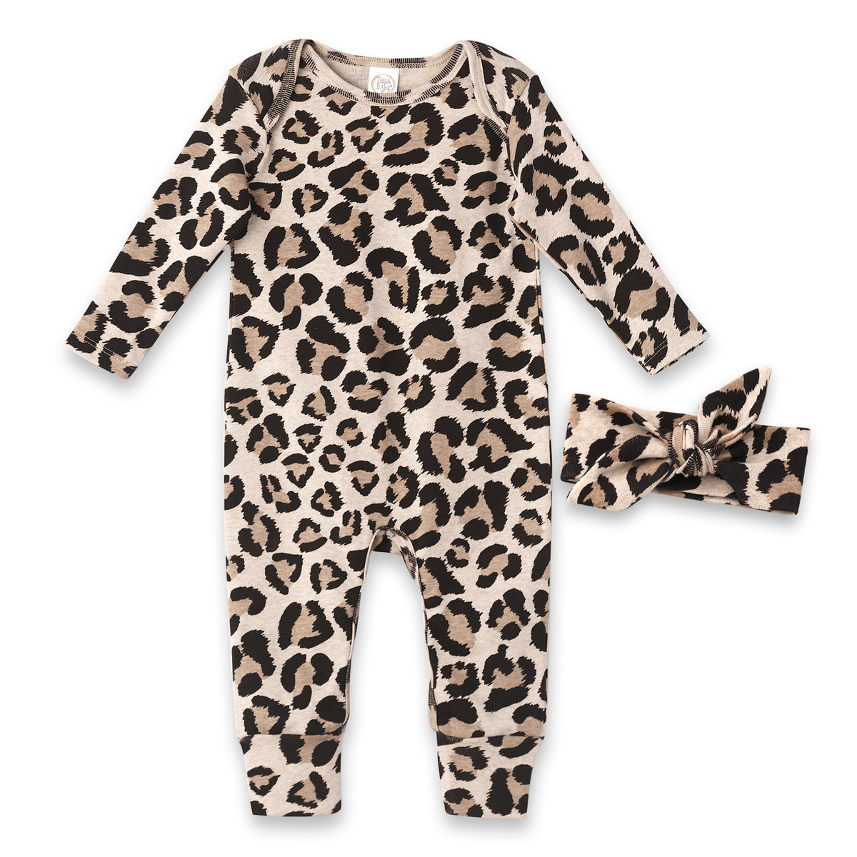 2-Pc Gift Set Leopard Romper