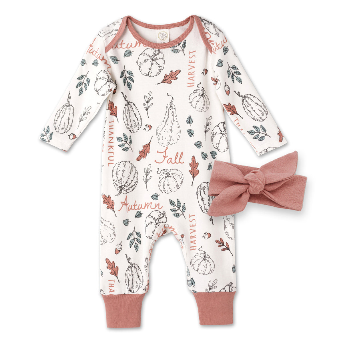 Thanksgiving Romper and Headband Set