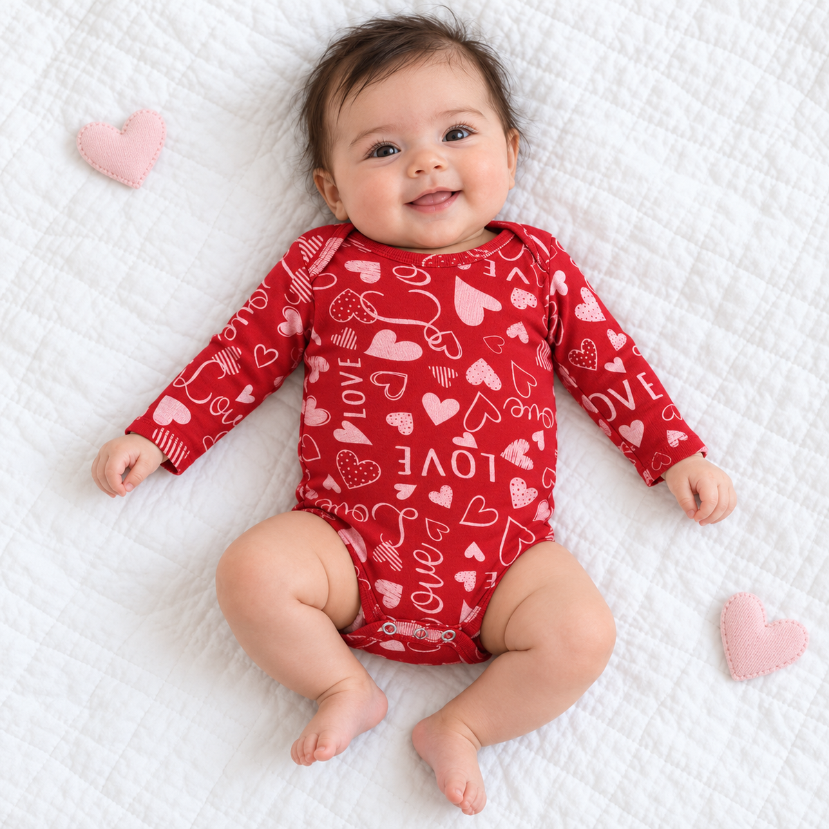 Hearts Full of Love Bodysuit 3-6M