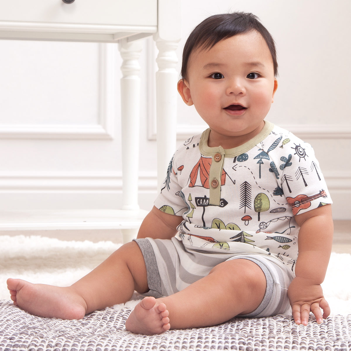 Boy's Summer Camp Cotton Set