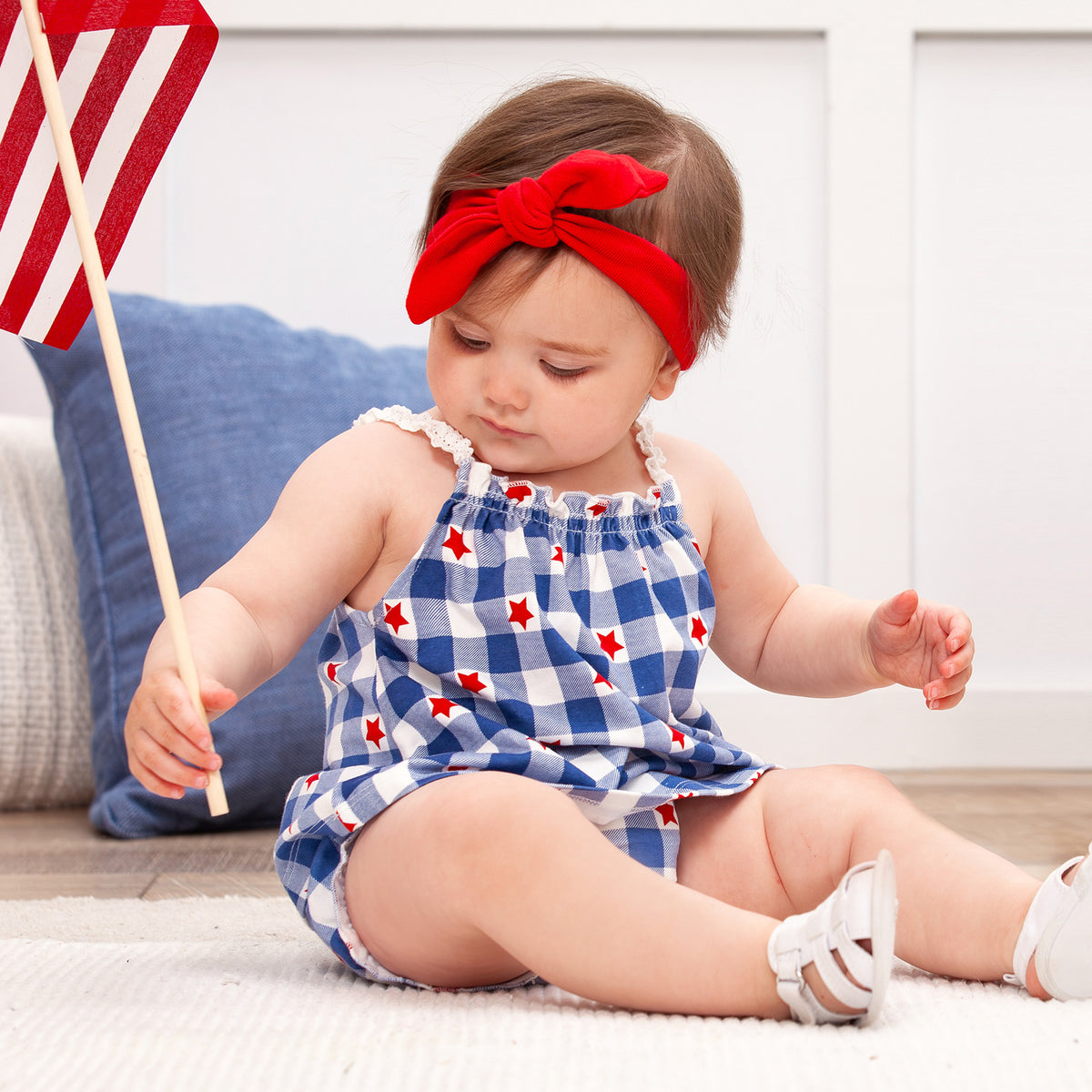 Americana Bamboo Top & Bloomers Set