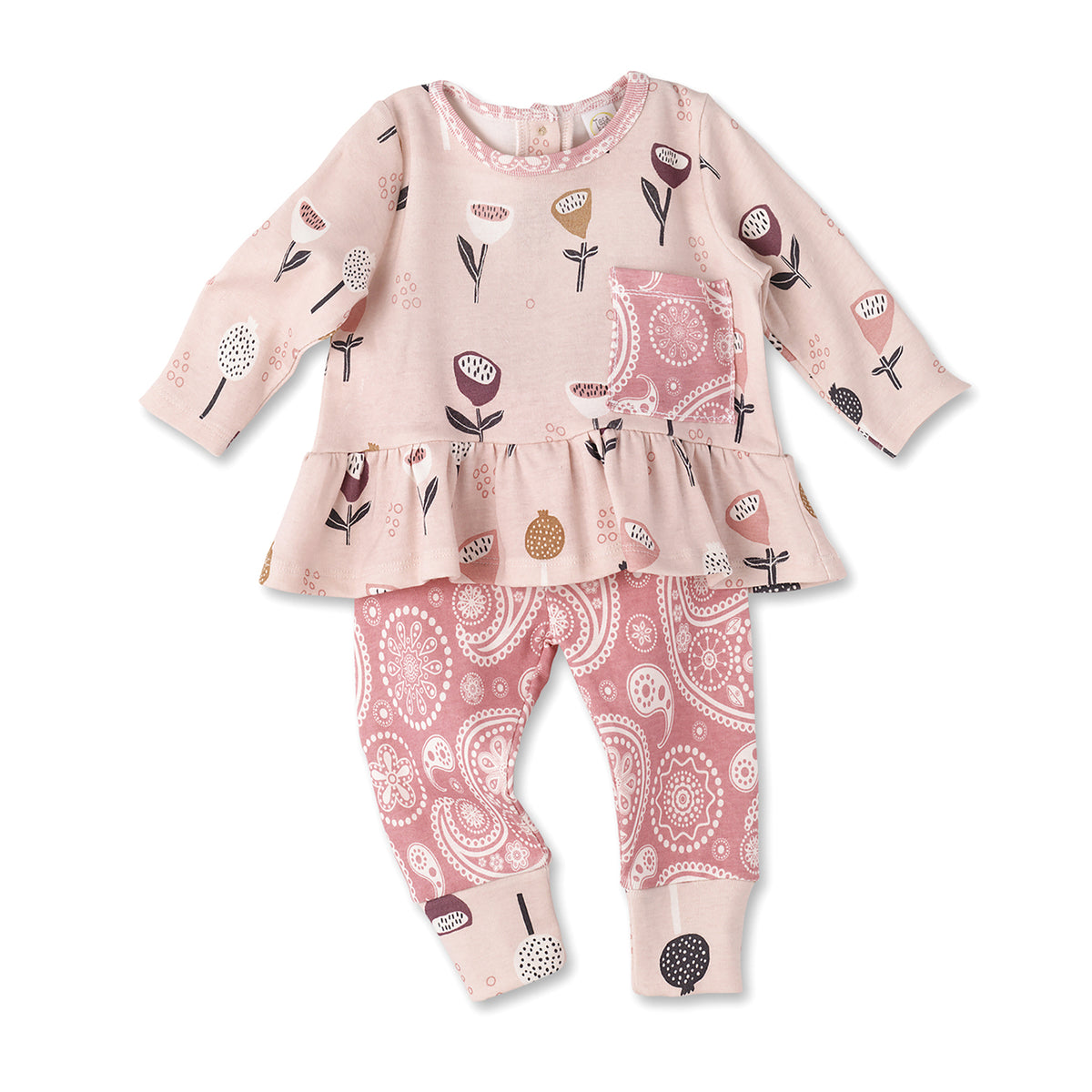 Lavish Lilies Girl's 2-Piece Set - 4Y