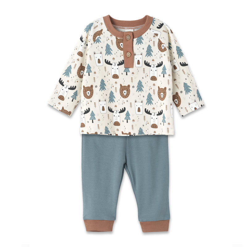 Woodland Pals Top & Pants 6-9M