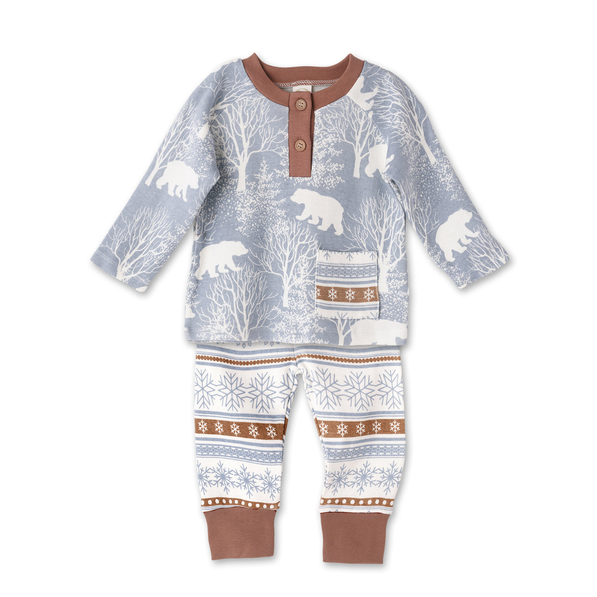 Beary Wilderness Henley Cotton Set