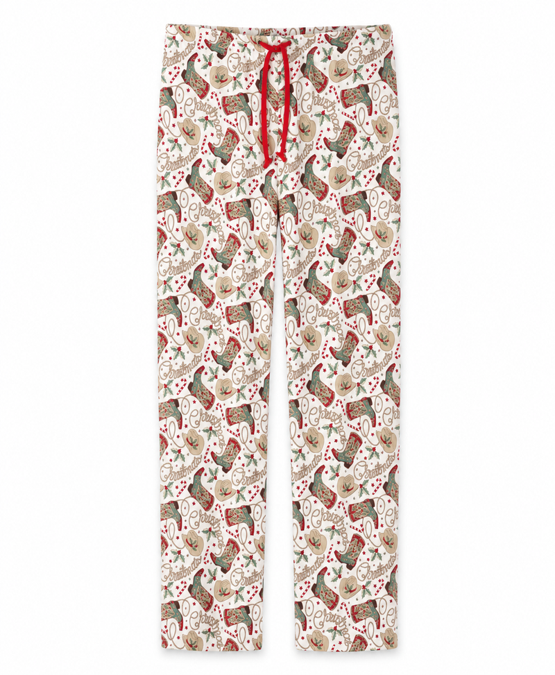 Western Christmas Adult Bamboo Pajama Pants