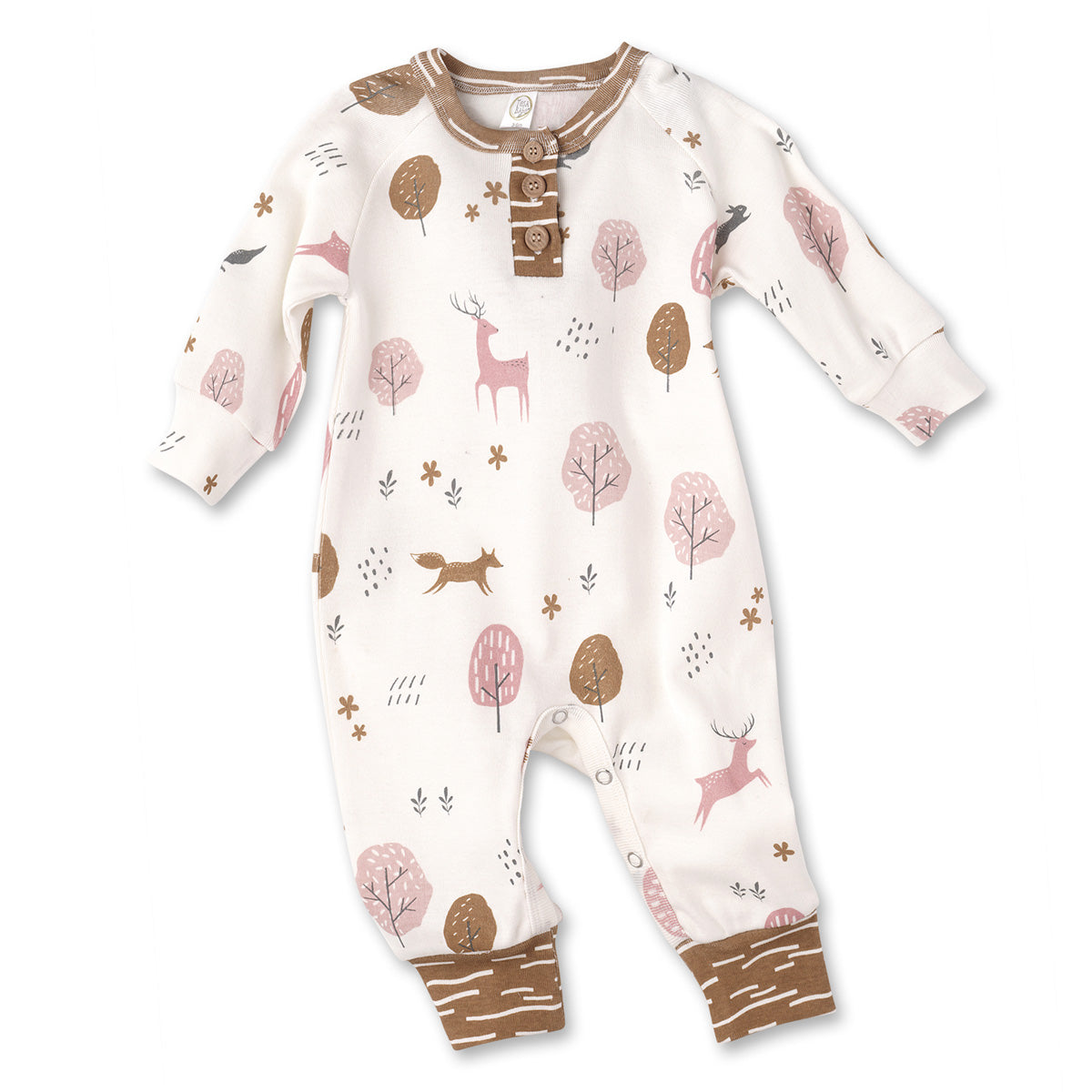 Wilderness Girl's Henley Romper 0-3 months