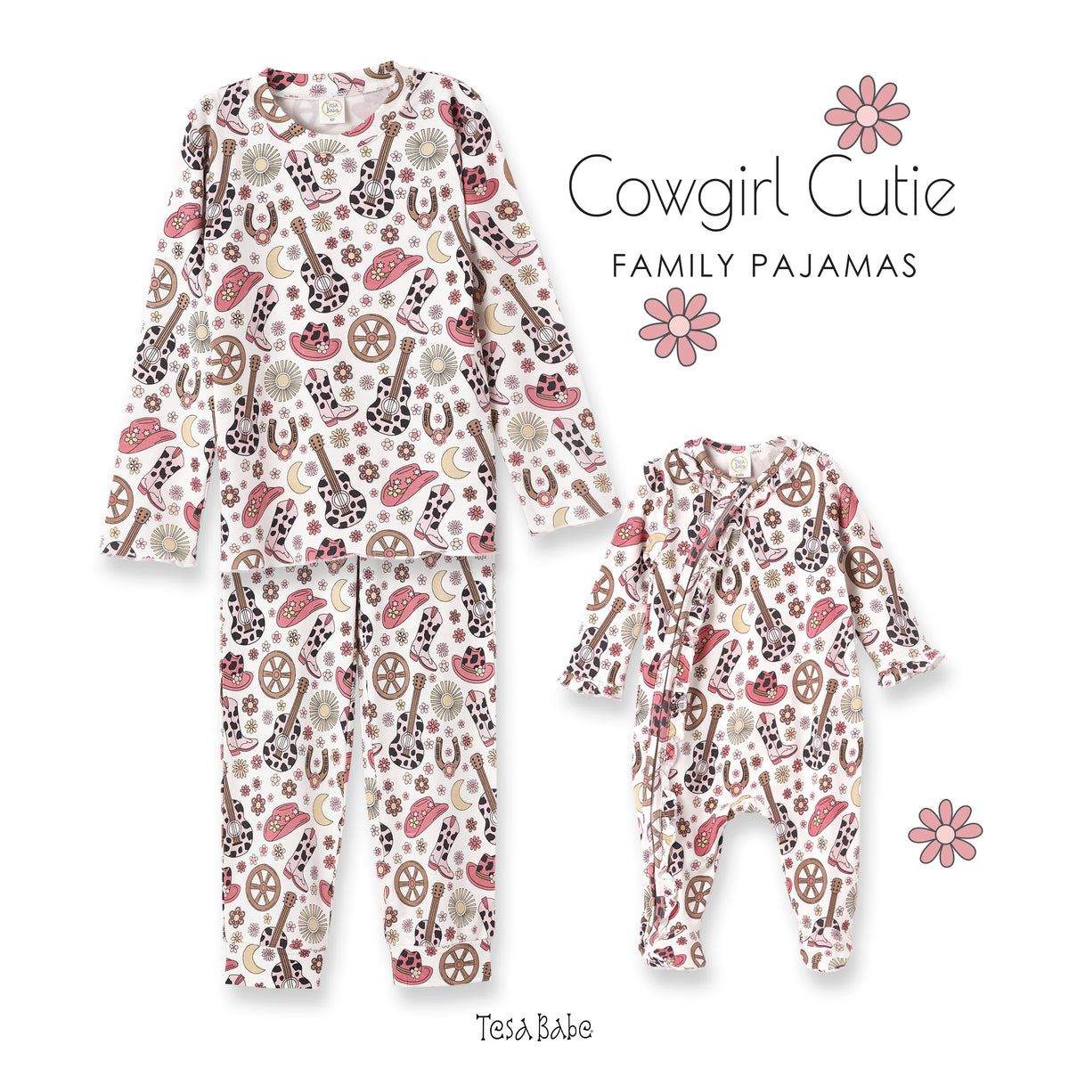 Cowgirl Cutie Girl's Bamboo Pajama Set