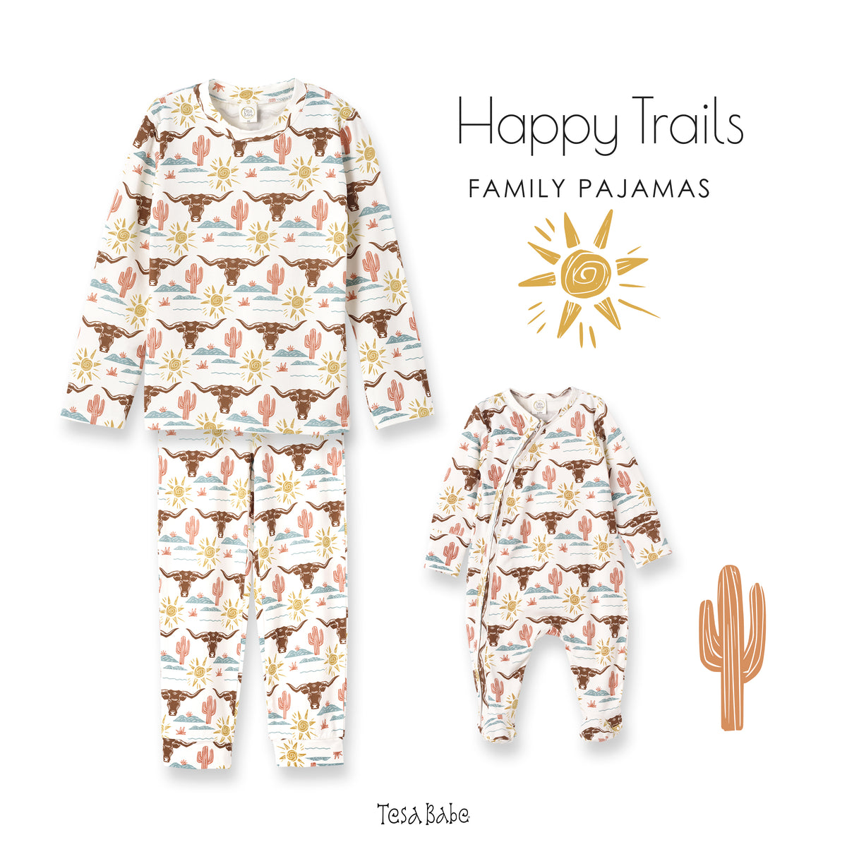 Happy Trails Kids Bamboo Pajama Set