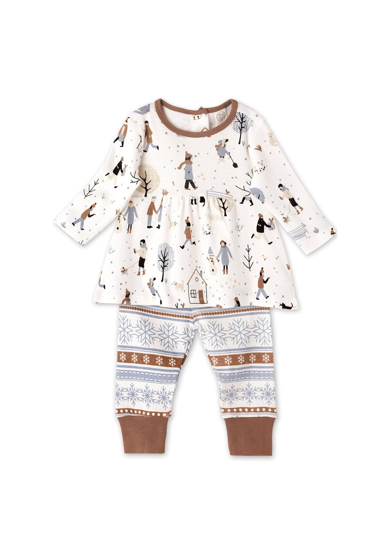 Girls' Winter's Day Cotton Tunic Set