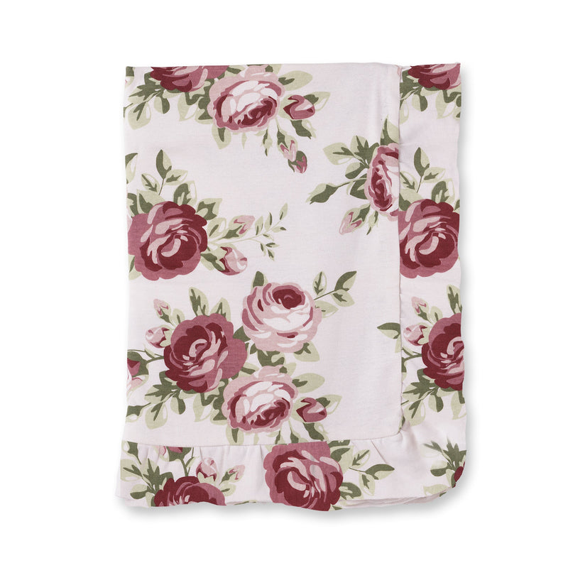 Tesa Babe Baby Accessories Blanket / One Size Cabbage Rose Stroller Blanket