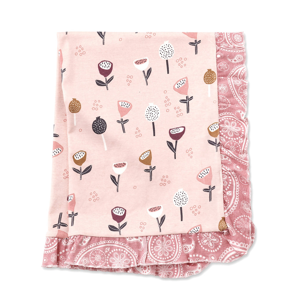 Tesa Babe Baby Accessories Blanket / One Size Lavish Lilies Stroller Blanket