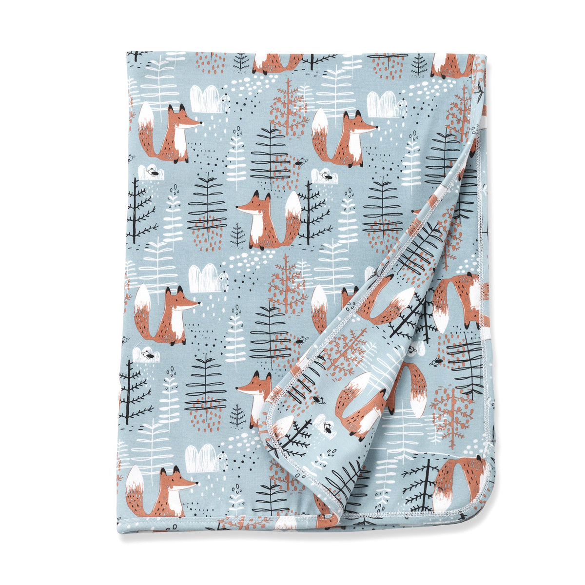 Tesa Babe Baby Blankets Blanket / One Size Foxy Forest Bamboo Stroller Blanket