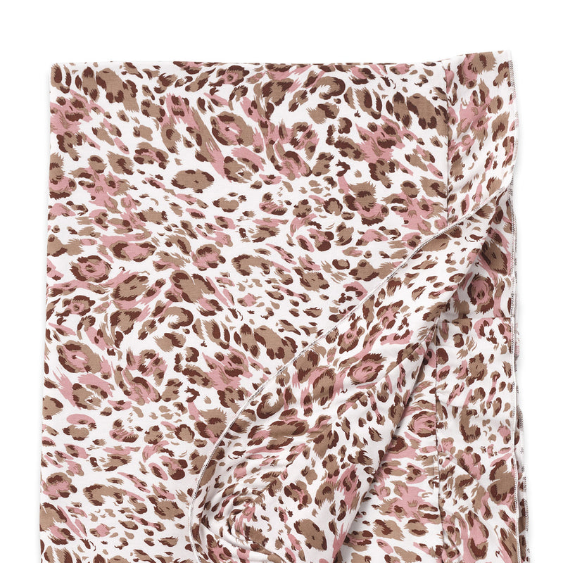 Tesa Babe Baby Blankets Blanket / 1S Pink Leopard Bamboo Stroller Blanket