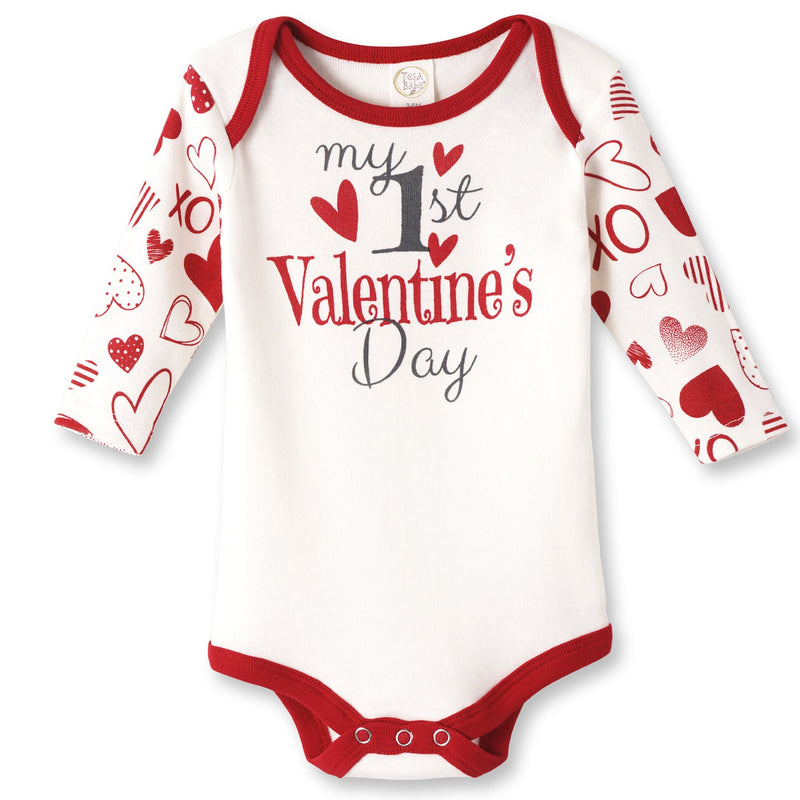Tesa Babe Baby Bodysuits My 1st Valentine's Day Bodysuit