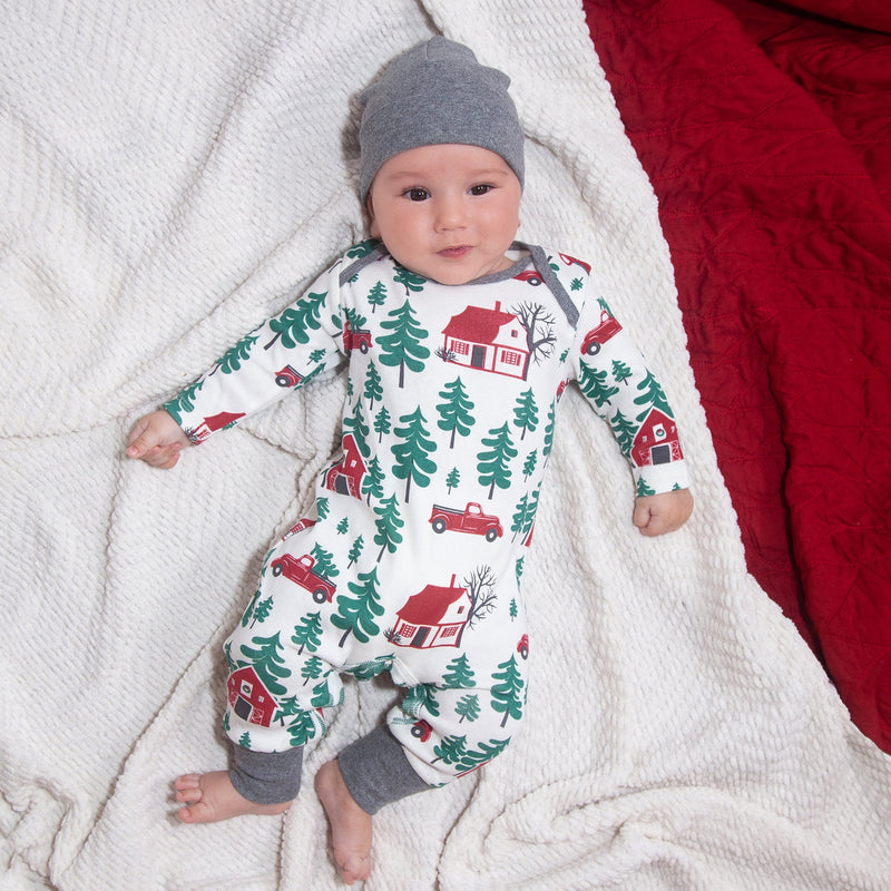 Tesa Babe Baby Boy Clothes Christmas Cabin Romper