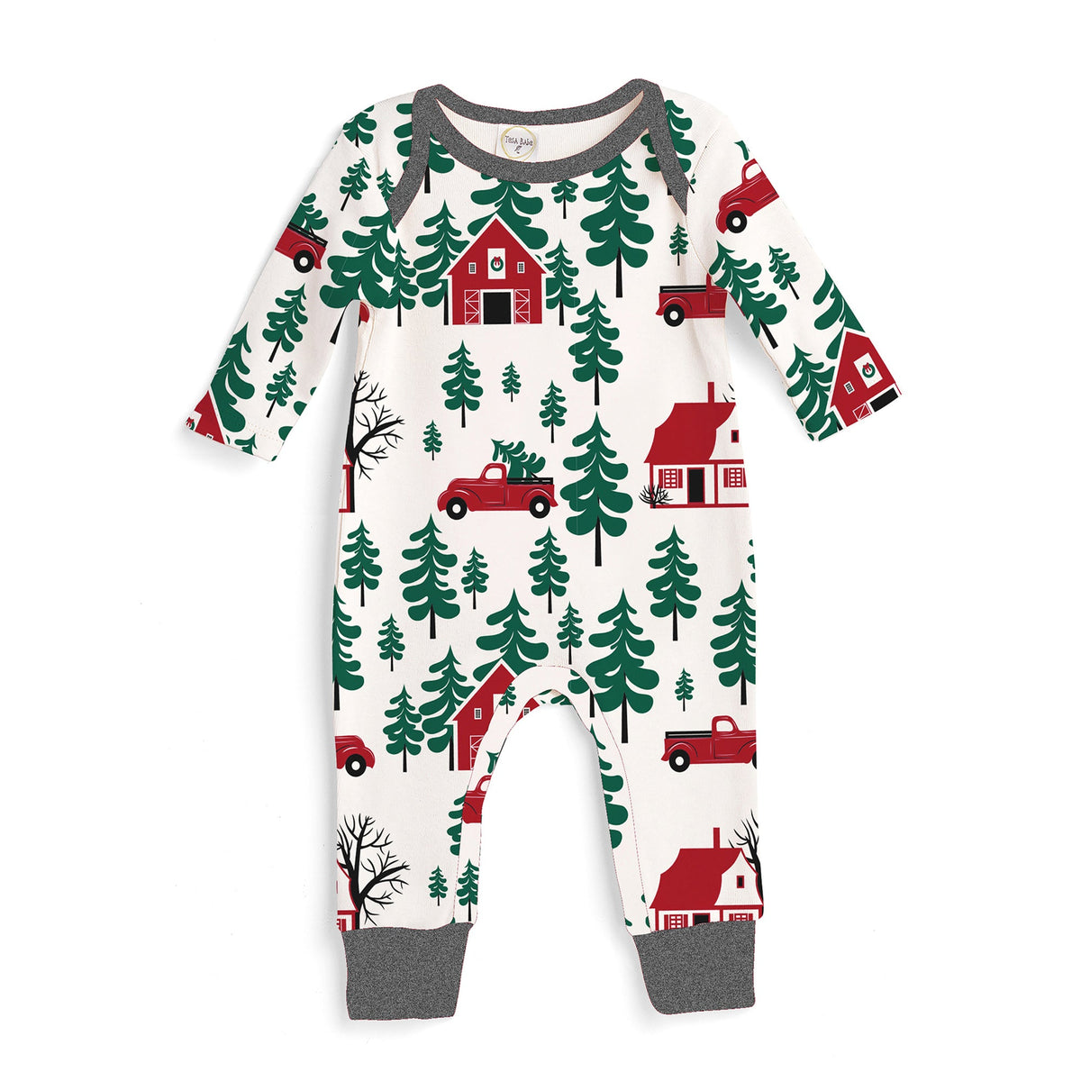 Tesa Babe Baby Boy Clothes Romper / NB Christmas Cabin Romper