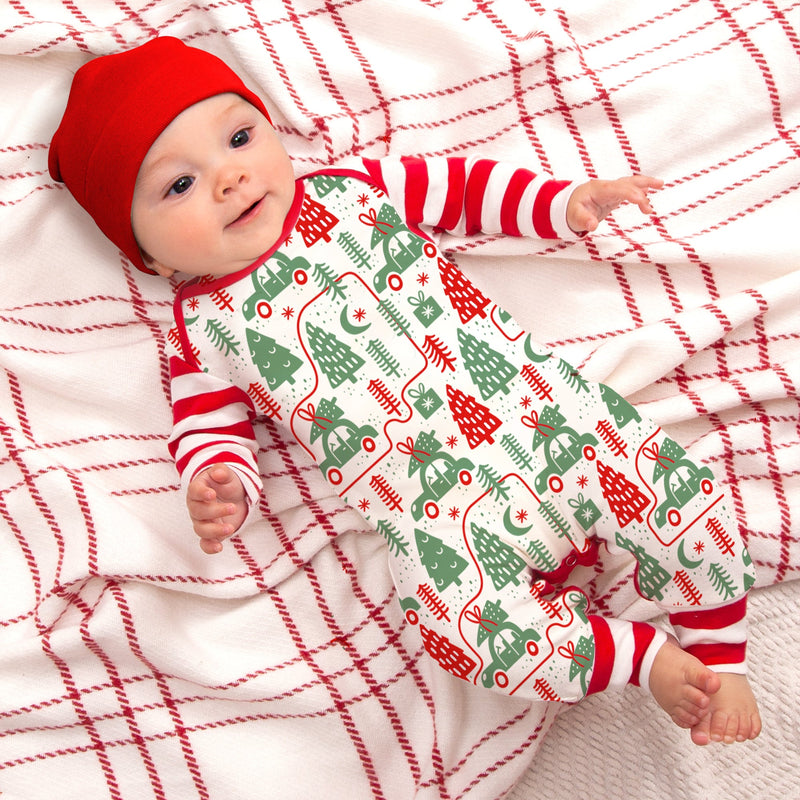 Tesa Babe Baby Boy Clothes Christmas Cars Romper