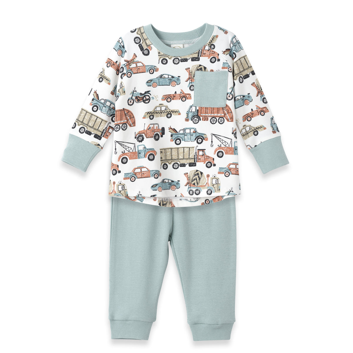 Tesa Babe Baby Boy Clothes Set / 3-6M Let's Ride Tee & Pants