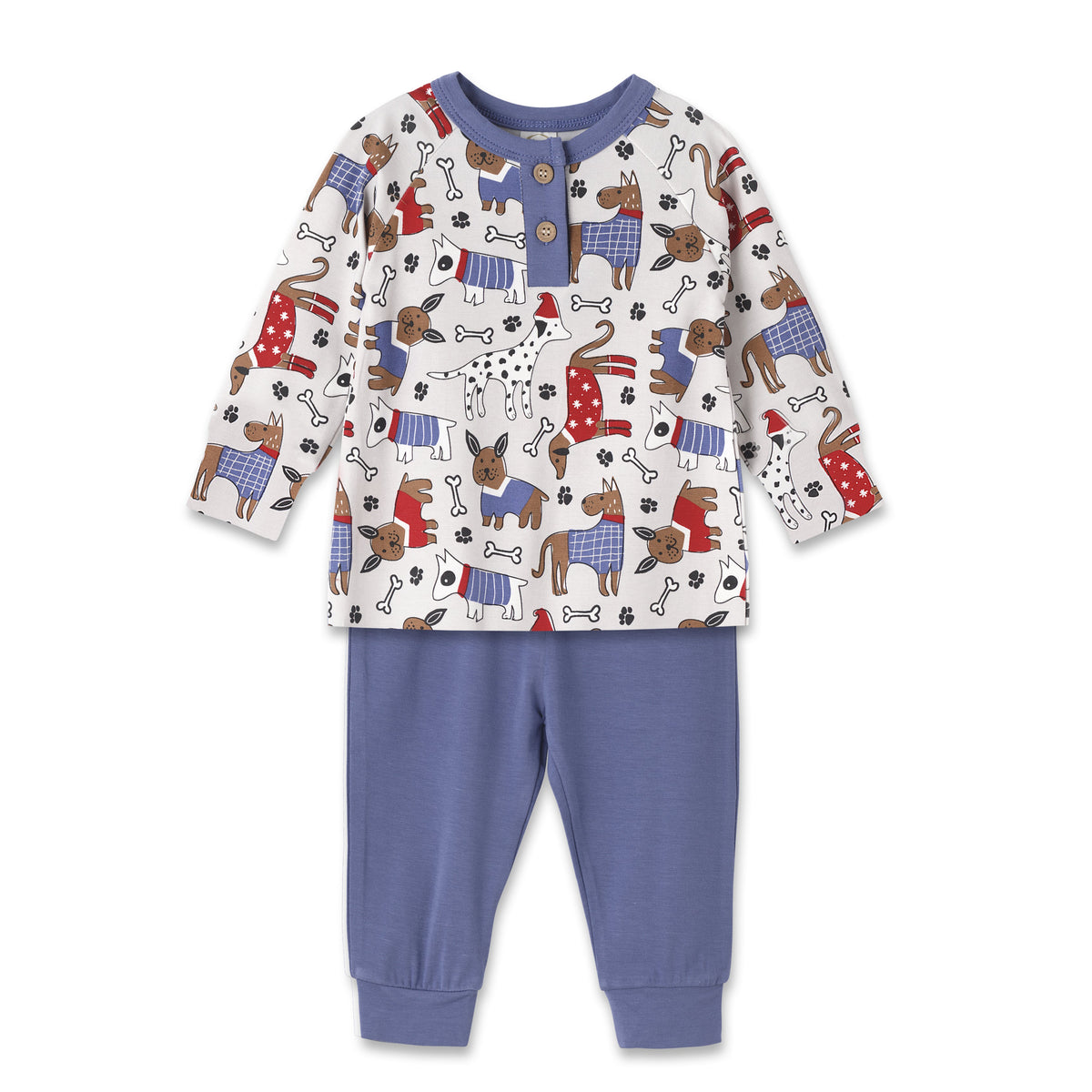 Tesa Babe Baby Boy Clothes Set / 3-6M Pawsome Pals Bamboo Tee & Pants