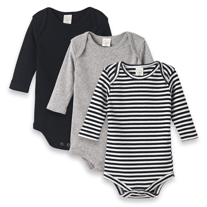 Tesa Babe Baby Boy Gift Sets 7-Pc Grey & Black Gift Set