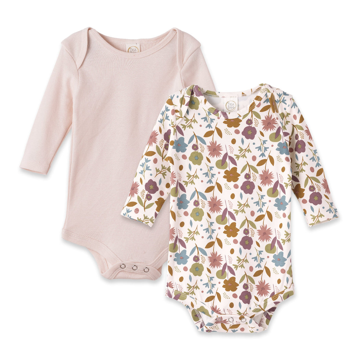 Tesa Babe Baby Girl Clothes Bodysuit Set / NB Blossoms Set Of 2 Bodysuits