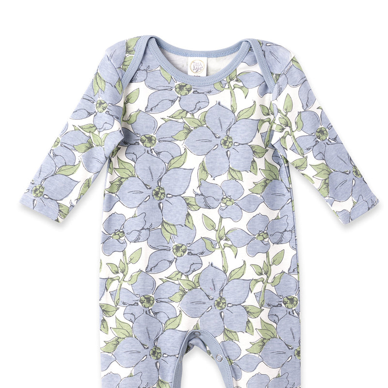 Tesa Babe Baby Girl Clothes Blue Floral Cotton Romper