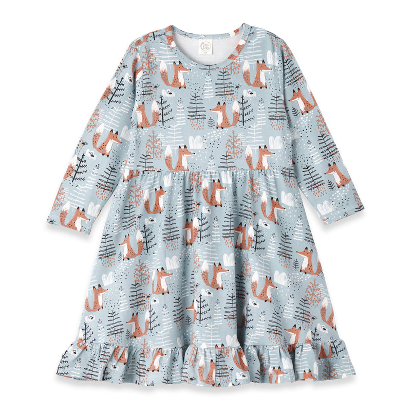 Tesa Babe Baby Girl Clothes Dress / 6-9M Foxy Forest Twirl Dress