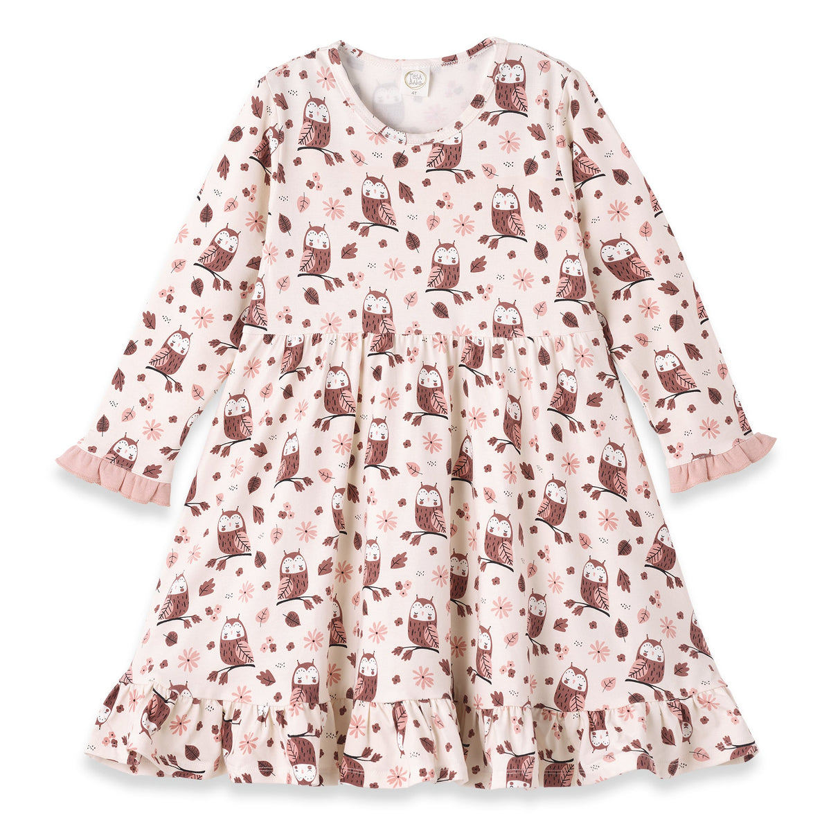 Tesa Babe Baby Girl Clothes Dress / 6-9M Hootie Bamboo Twirl Dress