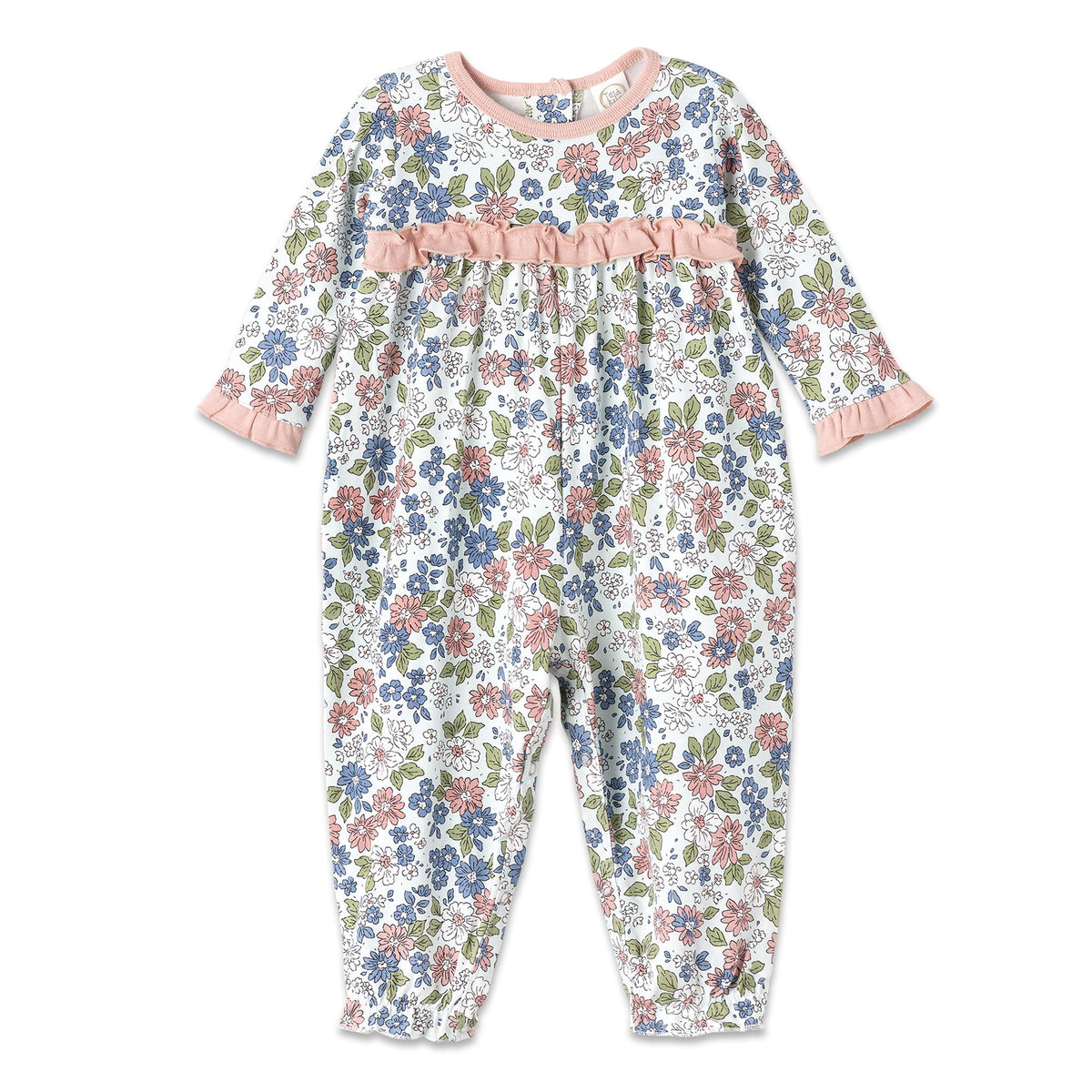 Tesa Babe Baby Girl Clothes Romper / 3-6M Meadow Fields Bamboo Bubble Romper