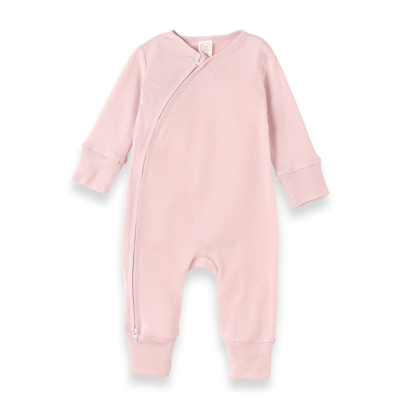 Tesa Babe Baby Girl Clothes Romper / NB Pink Cotton Zipper Romper