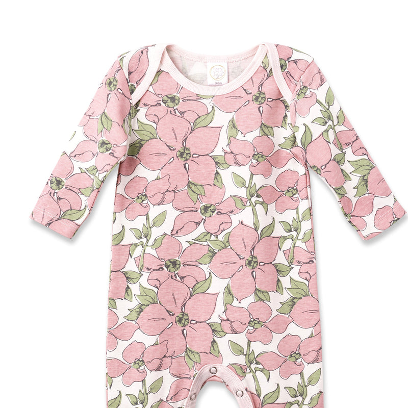 Tesa Babe Baby Girl Clothes Pink Floral Cotton Romper