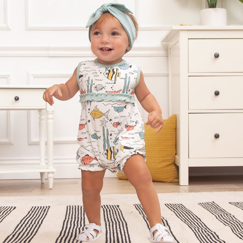 Tesa Babe Baby Girl Clothes Under The Sea Romper