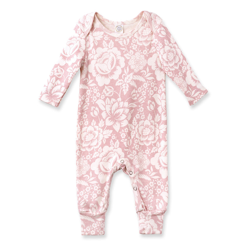 Tesa Babe Baby Girl Clothes Romper / NB Vintage Rose Cotton Romper