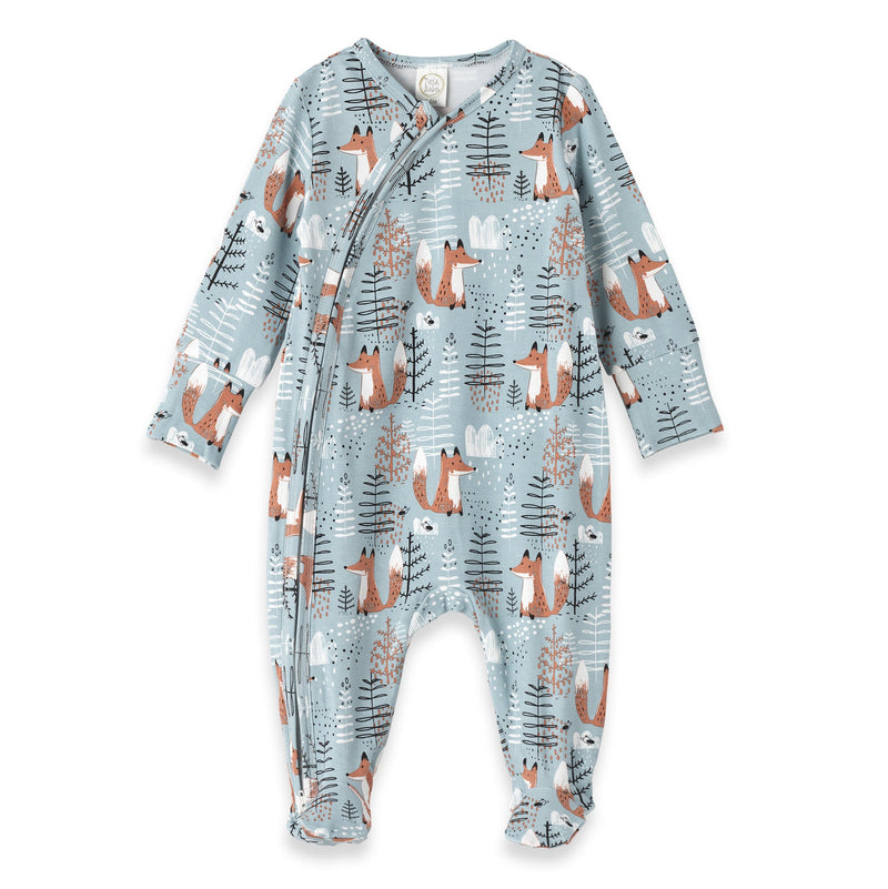 Tesa Babe Baby Unisex Clothes Romper / NB Foxy Forest Zipper Romper