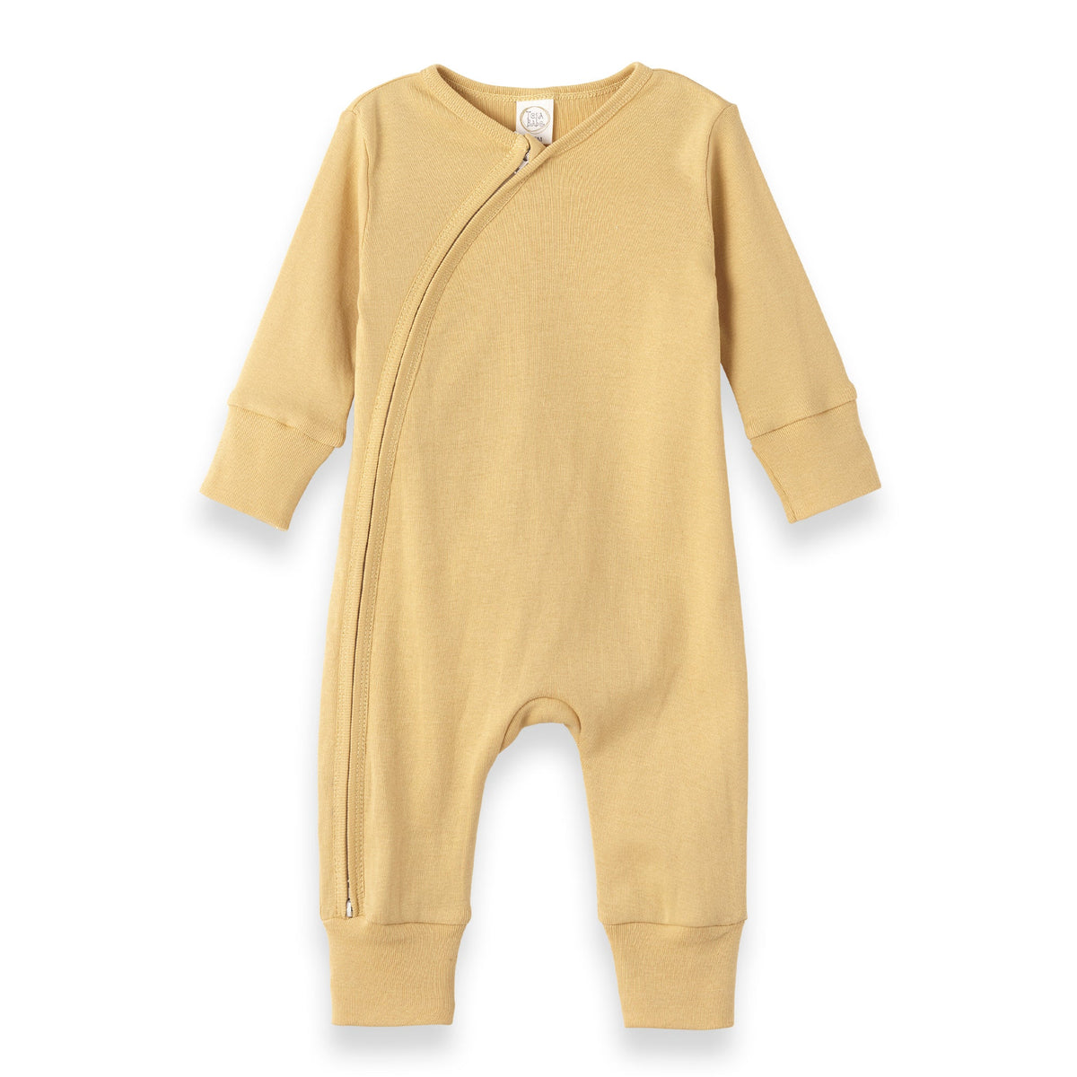 Tesa Babe Baby Unisex Clothes Romper / NB Golden Yellow Cotton Zipper Romper