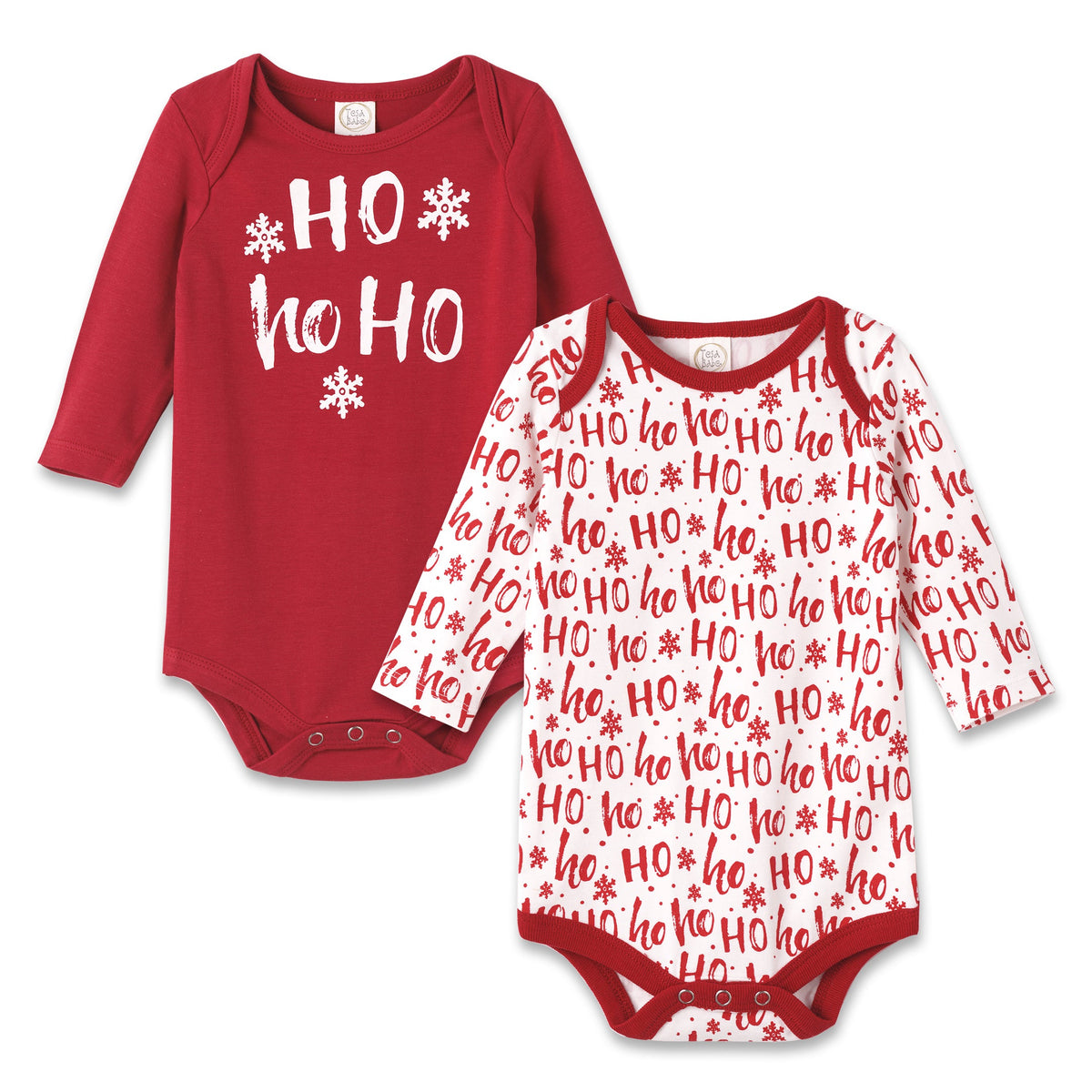 Tesa Babe Baby Unisex Clothes Bodysuit Set / NB Ho-Ho-Ho Set Of 2 Bodysuits